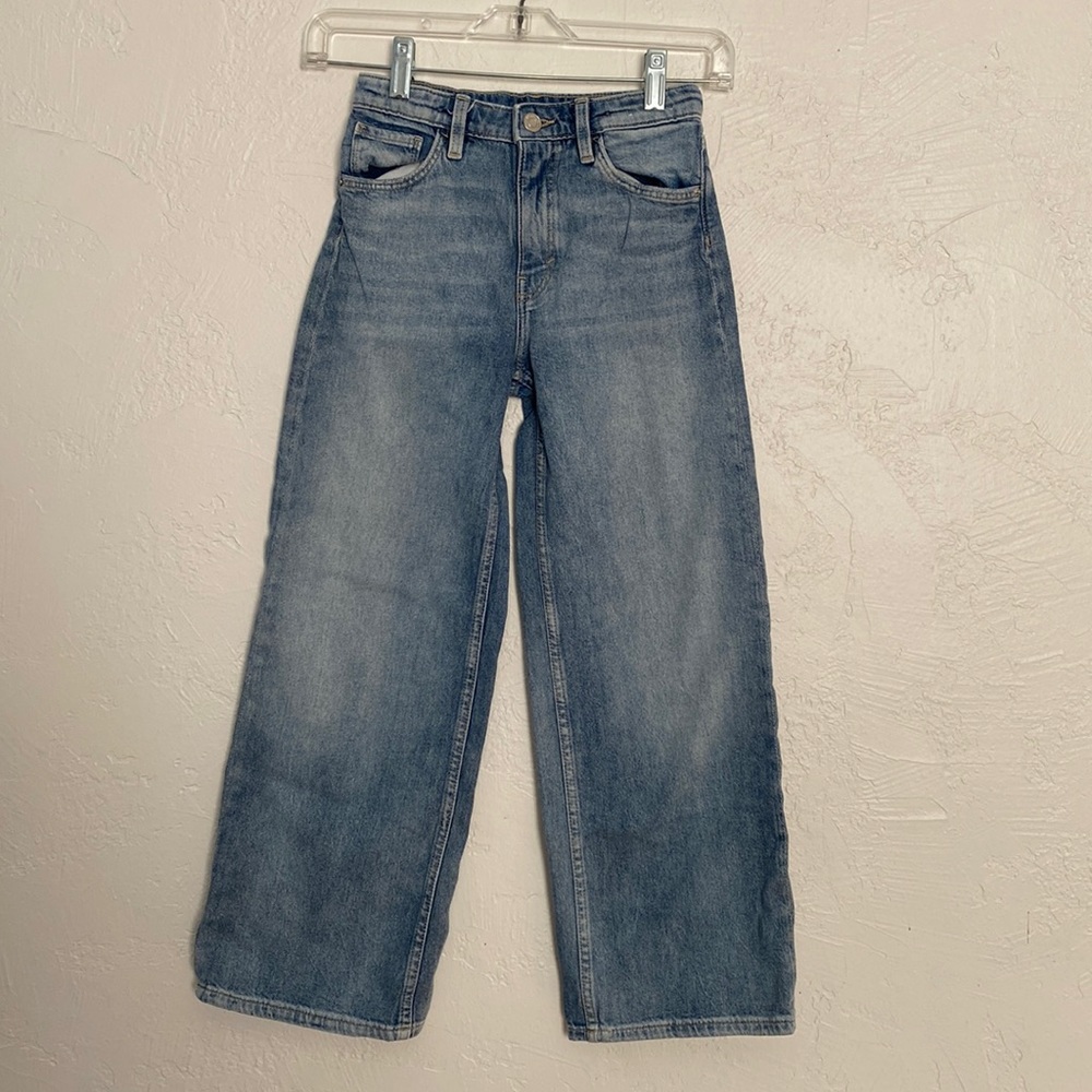 H&M girls wide leg jeans
